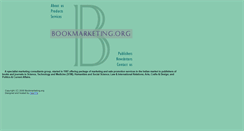 Desktop Screenshot of bookmarketing.org