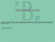 Tablet Screenshot of bookmarketing.org